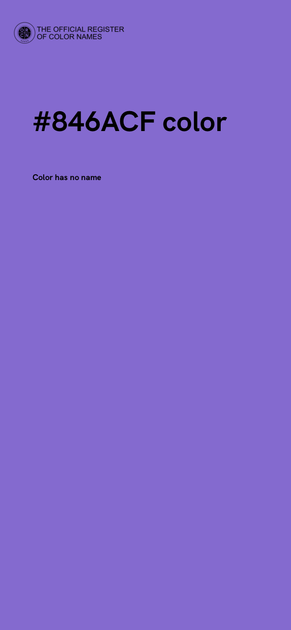 #846ACF color image