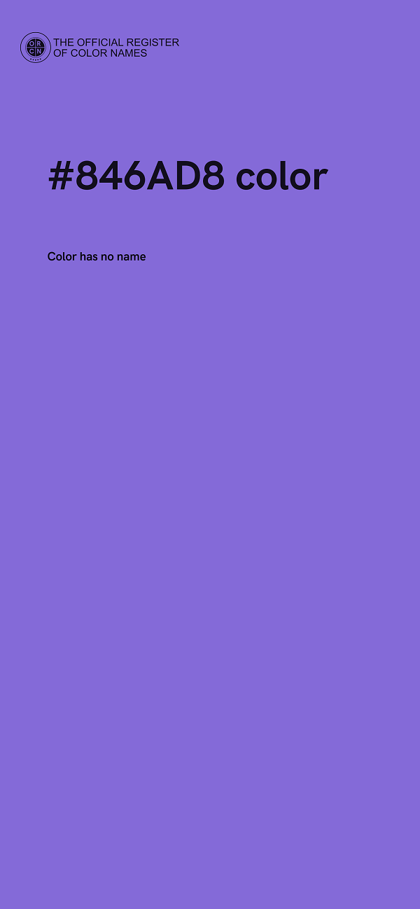 #846AD8 color image