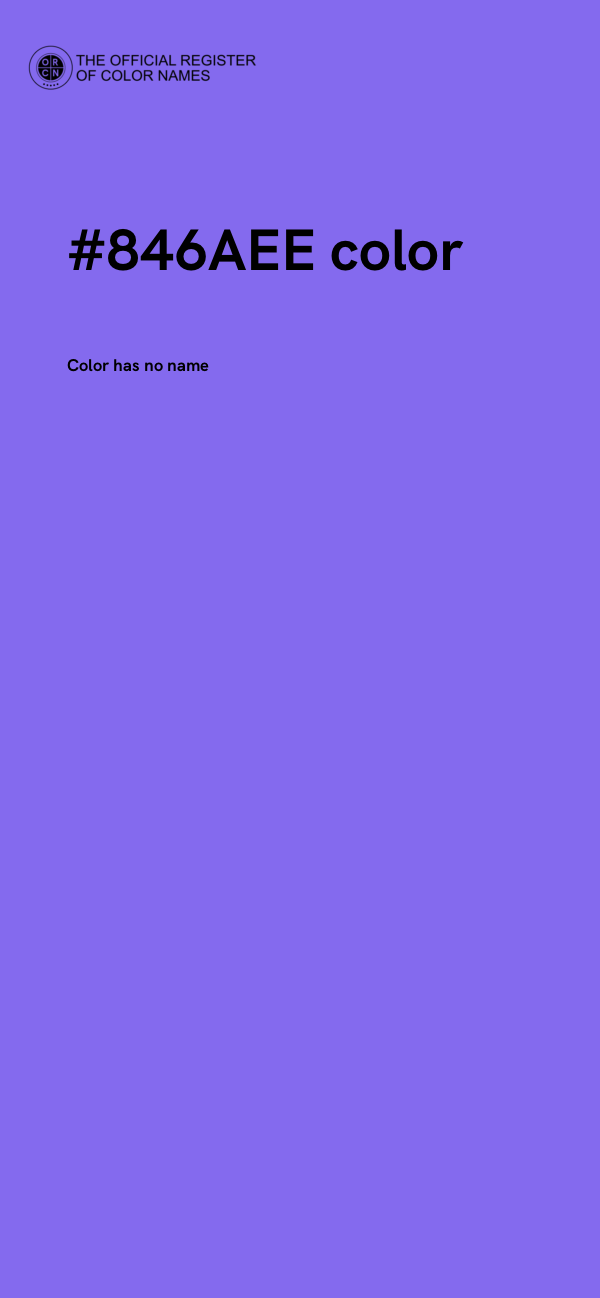 #846AEE color image