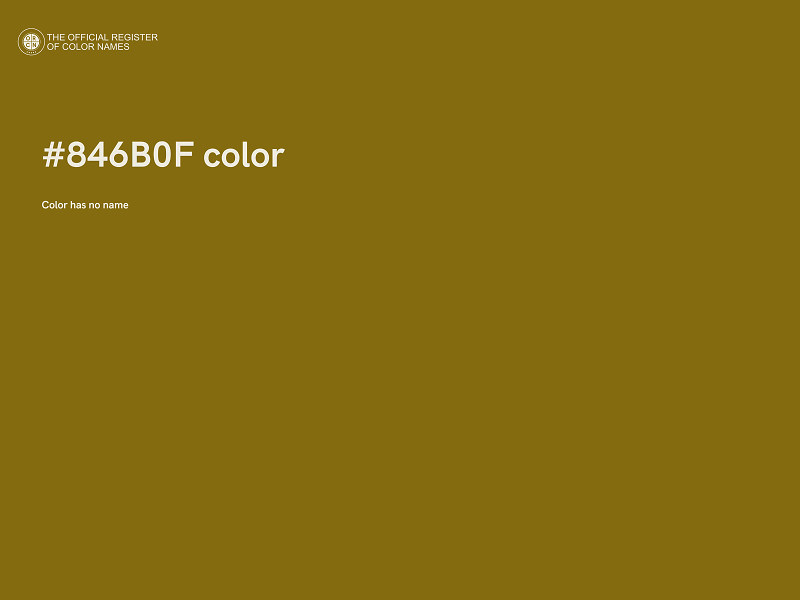 #846B0F color image