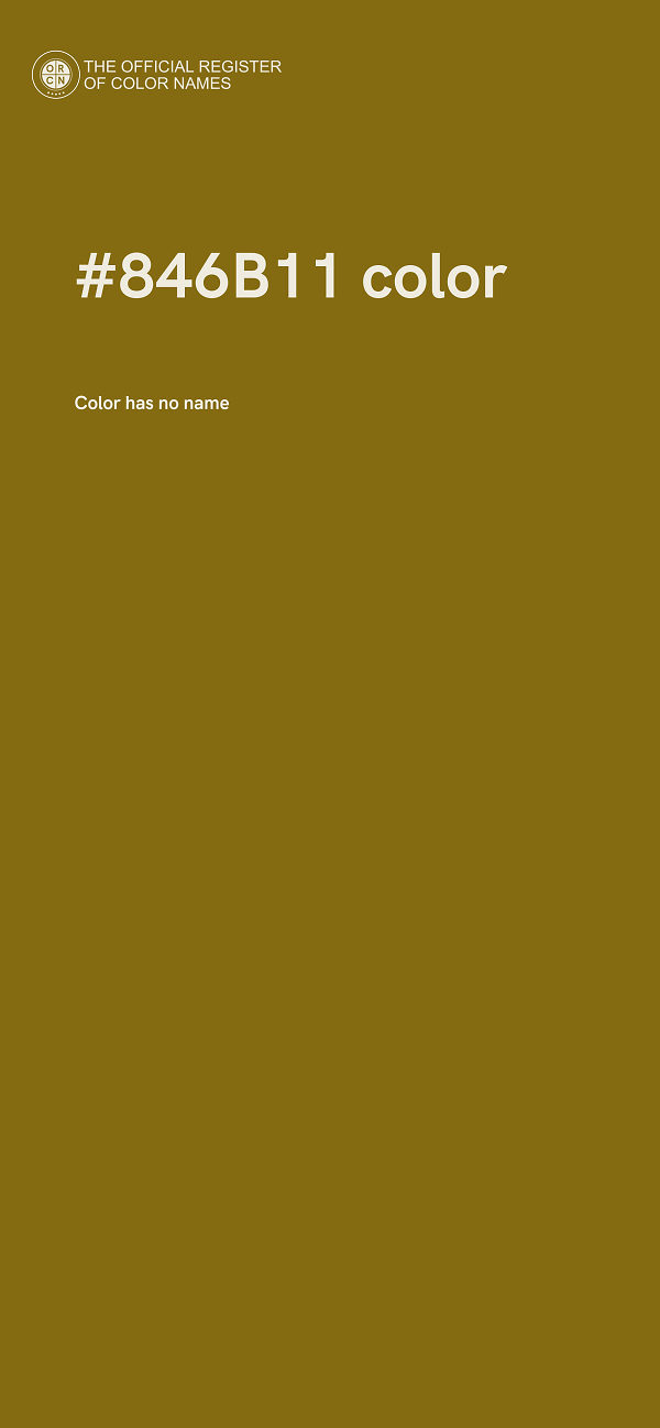 #846B11 color image