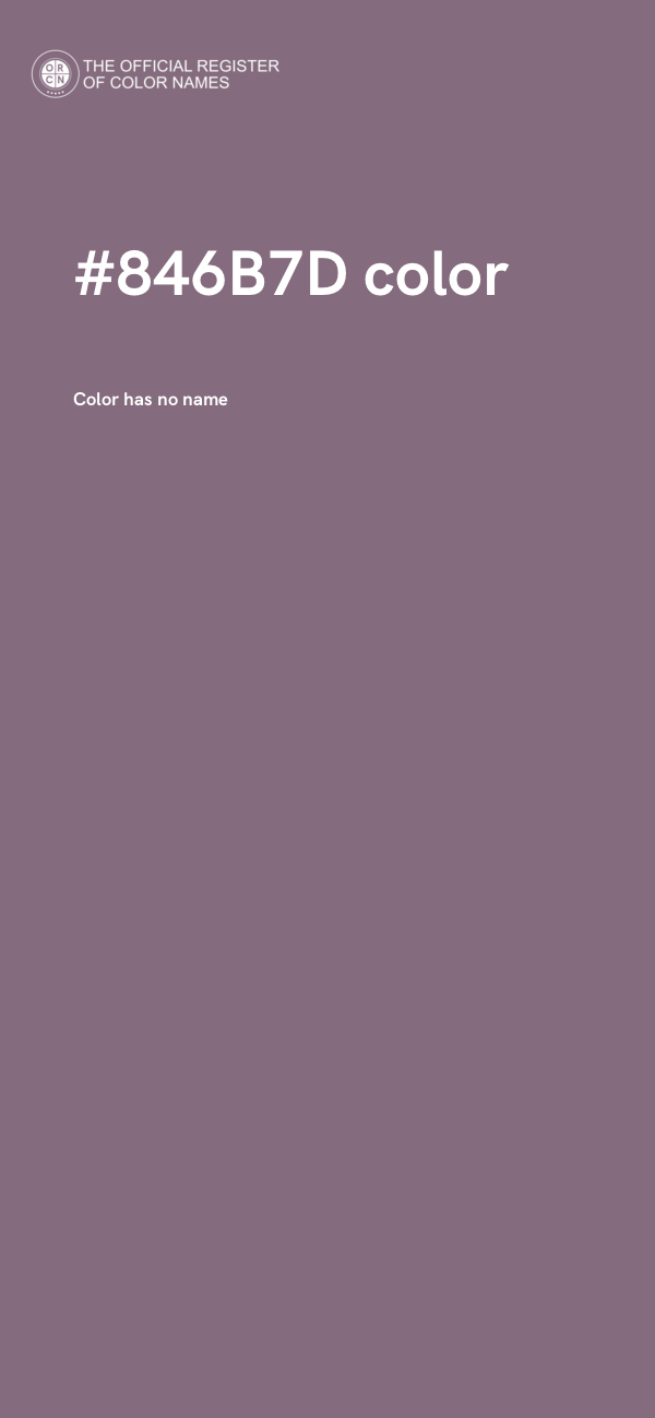 #846B7D color image