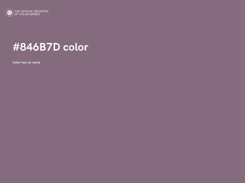 #846B7D color image