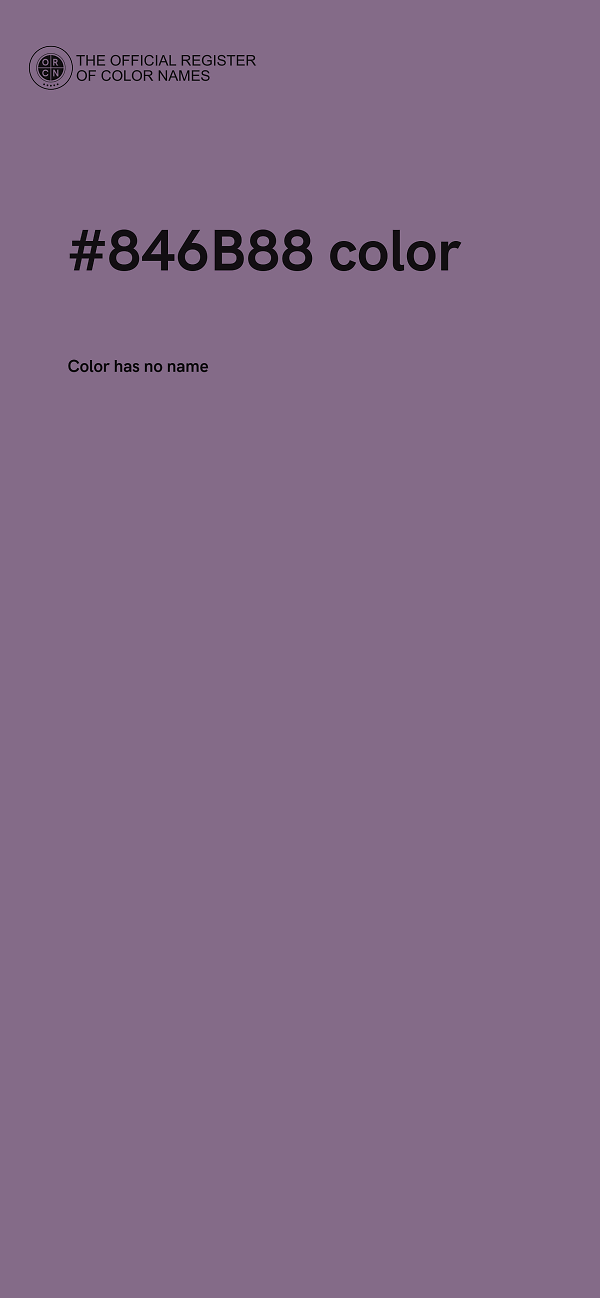 #846B88 color image