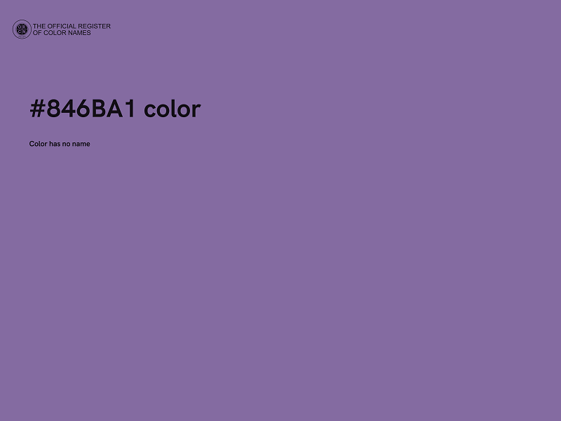 #846BA1 color image