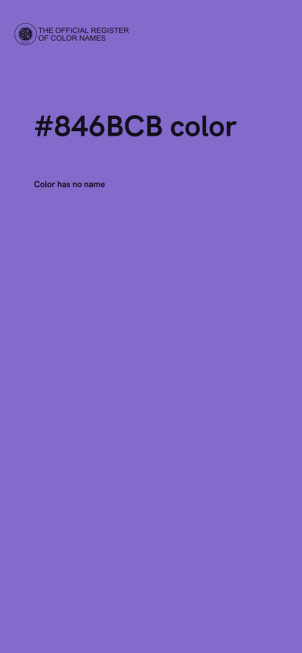 #846BCB color image
