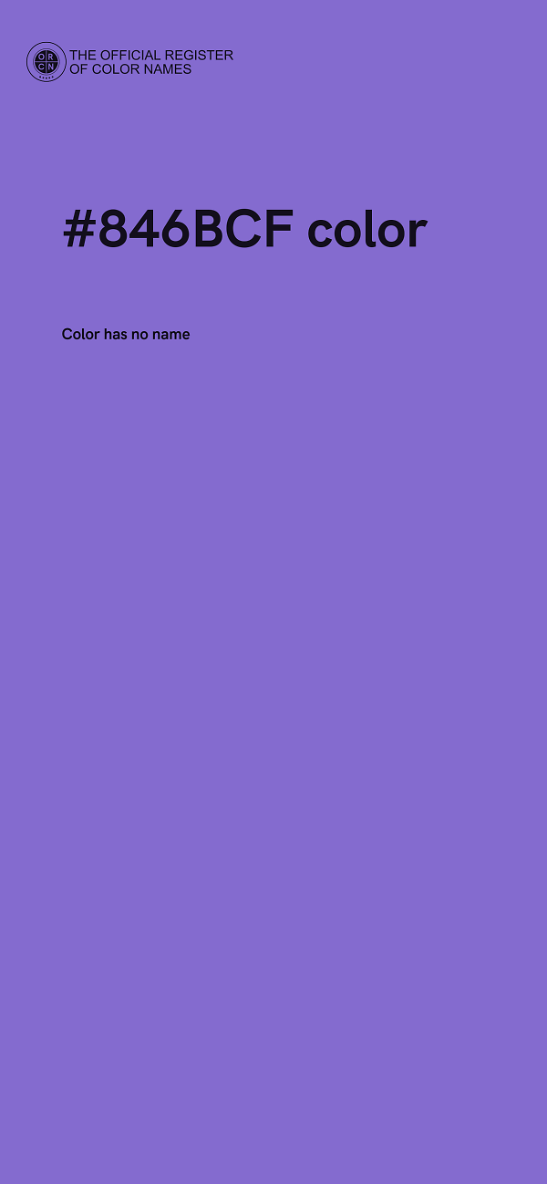 #846BCF color image