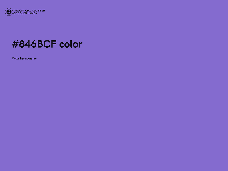 #846BCF color image