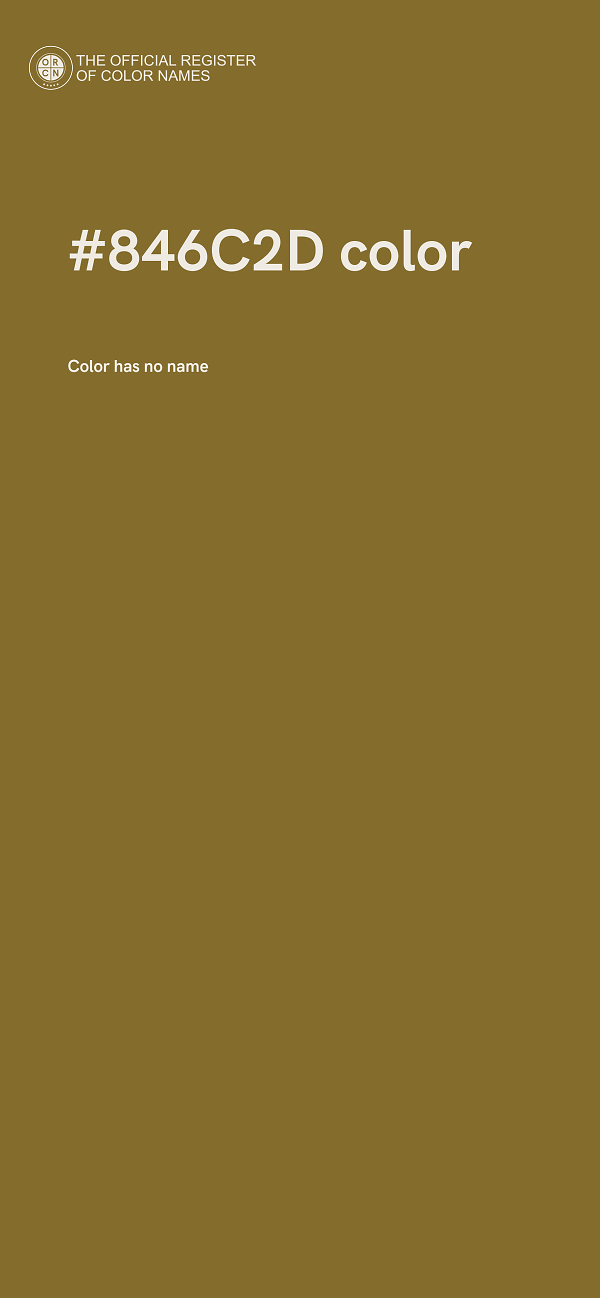 #846C2D color image