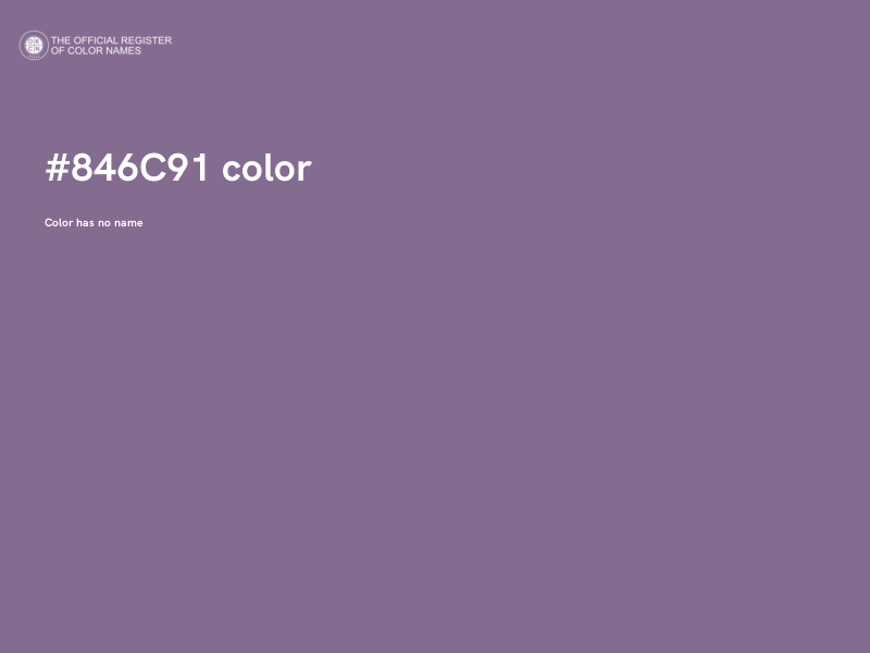 #846C91 color image