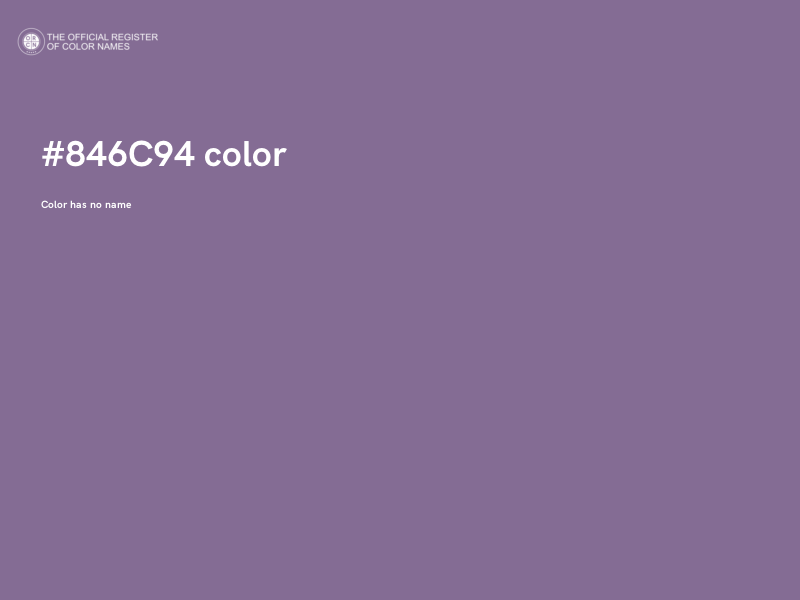 #846C94 color image