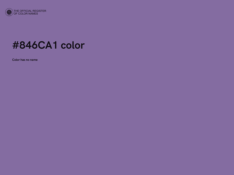 #846CA1 color image