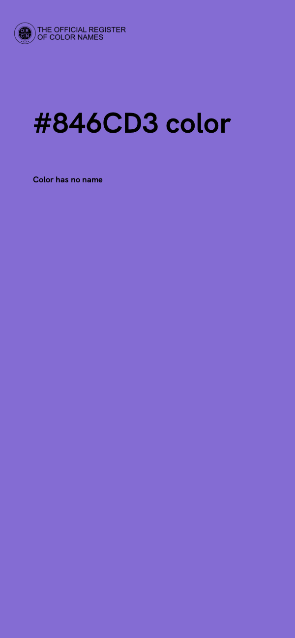 #846CD3 color image