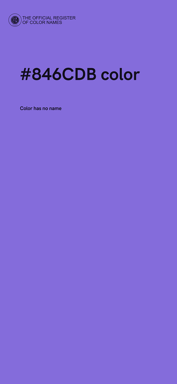 #846CDB color image