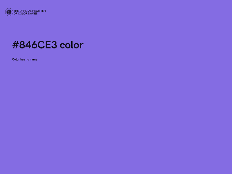 #846CE3 color image