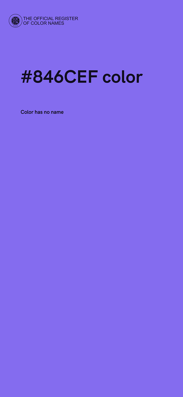 #846CEF color image