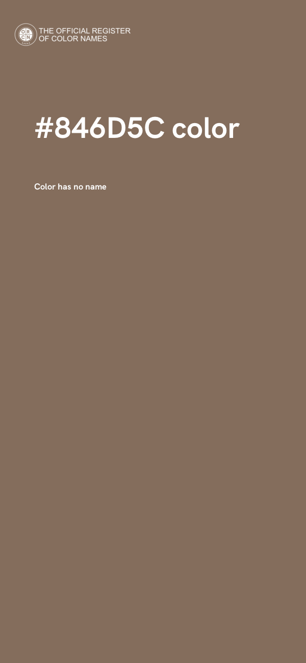#846D5C color image