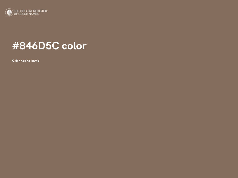 #846D5C color image