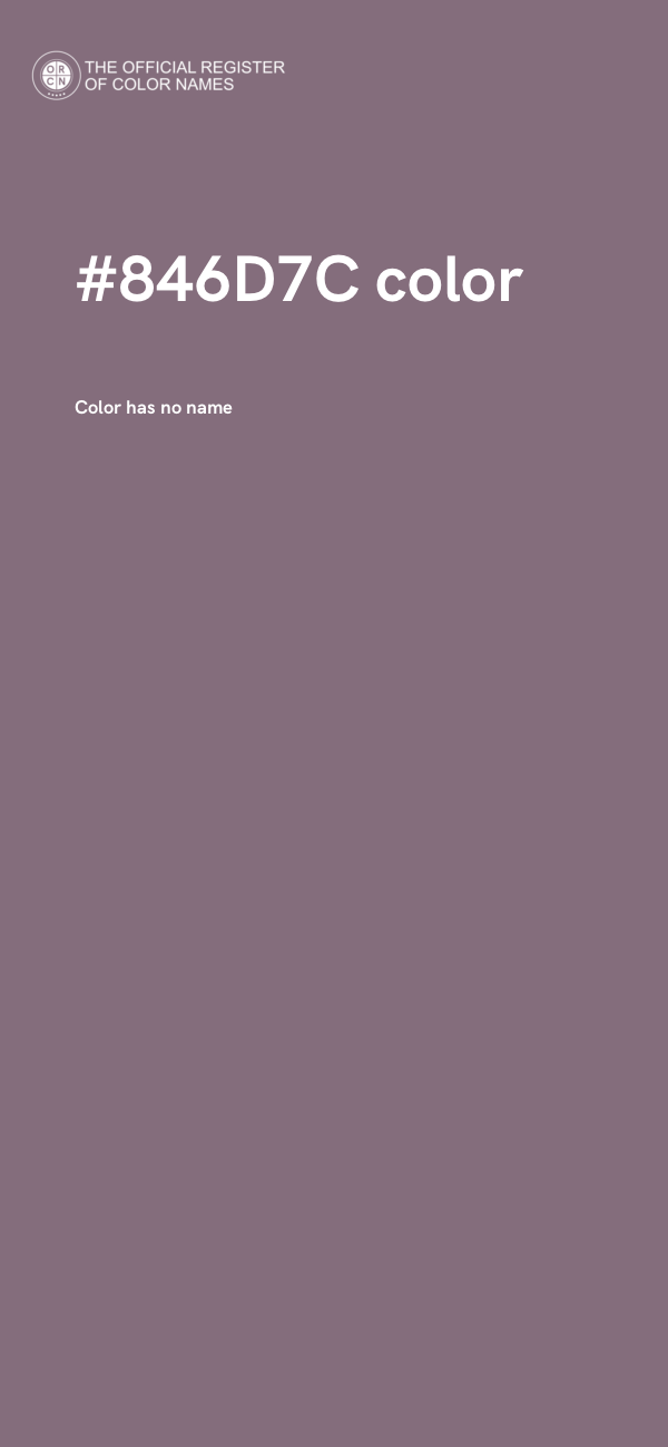 #846D7C color image