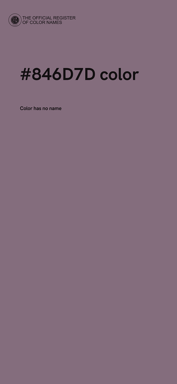 #846D7D color image
