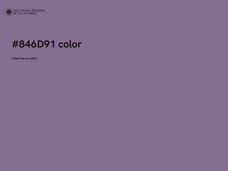 #846D91 color image