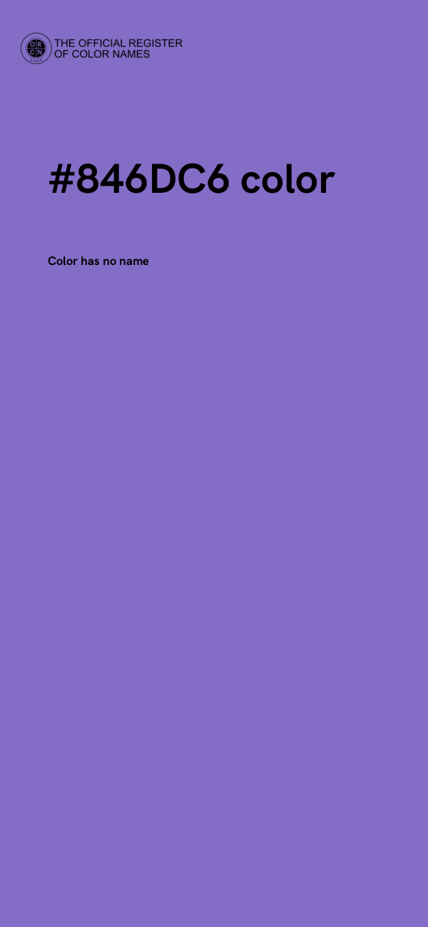 #846DC6 color image