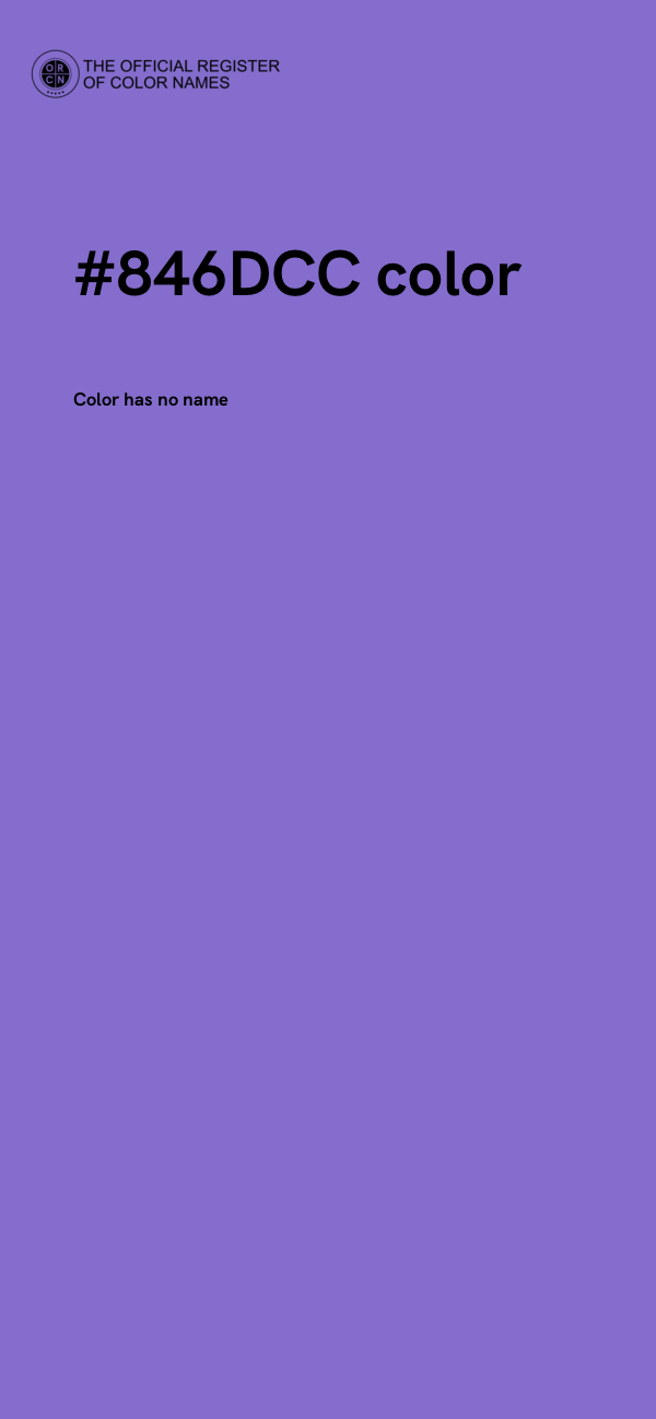 #846DCC color image