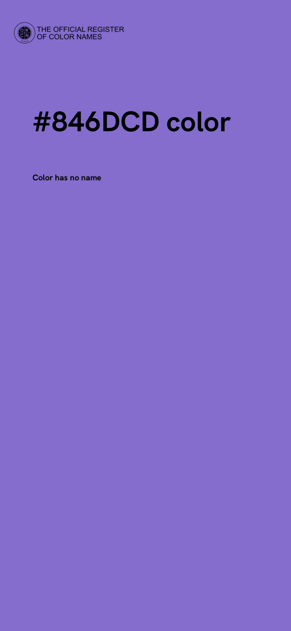 #846DCD color image