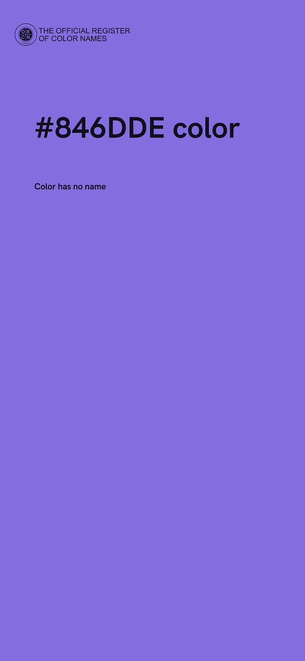 #846DDE color image