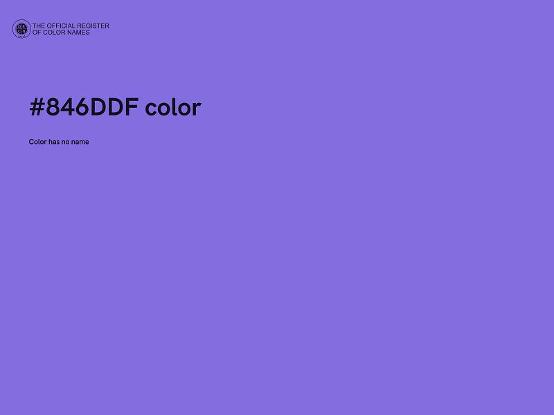 #846DDF color image