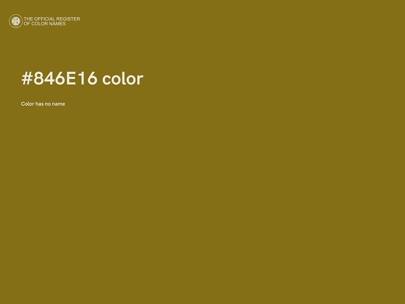 #846E16 color image