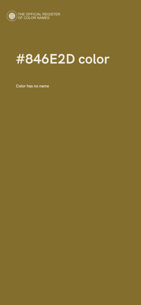 #846E2D color image