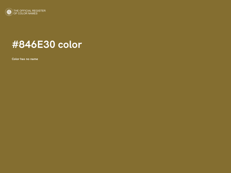#846E30 color image