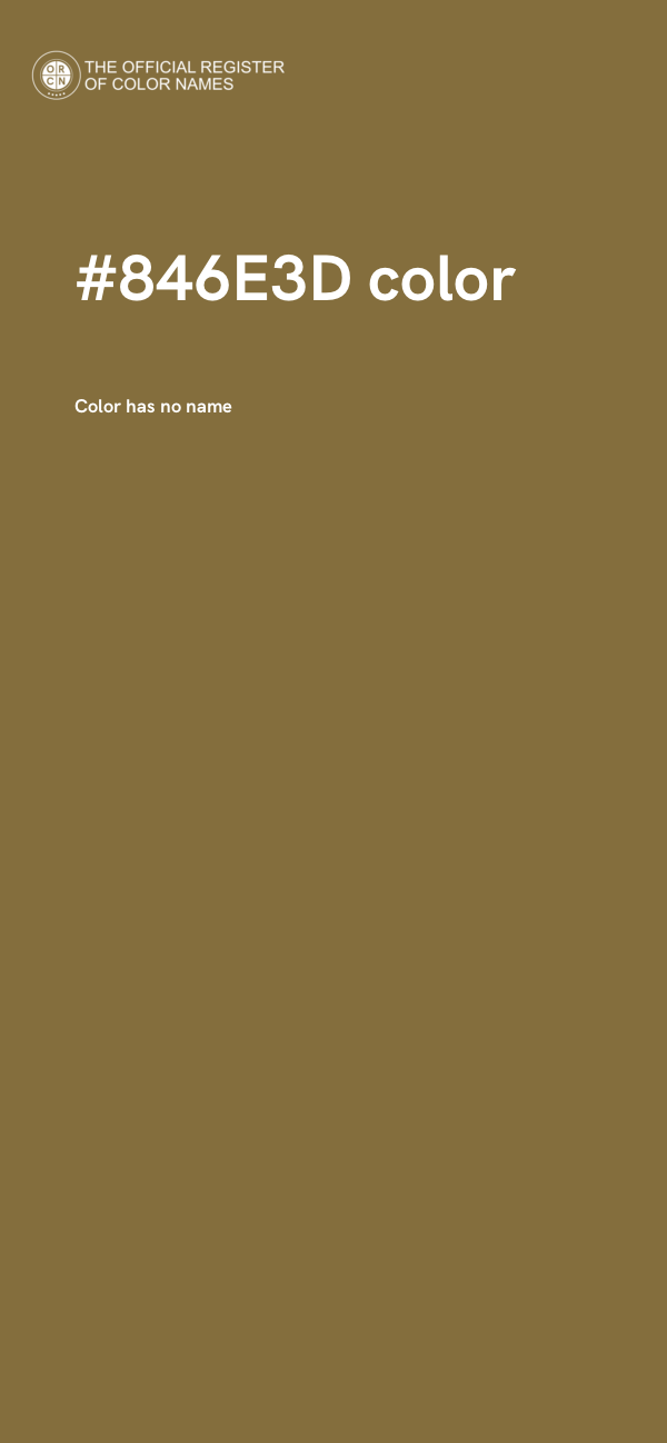 #846E3D color image