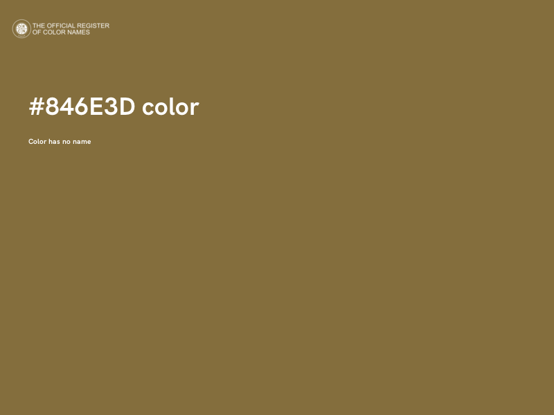 #846E3D color image