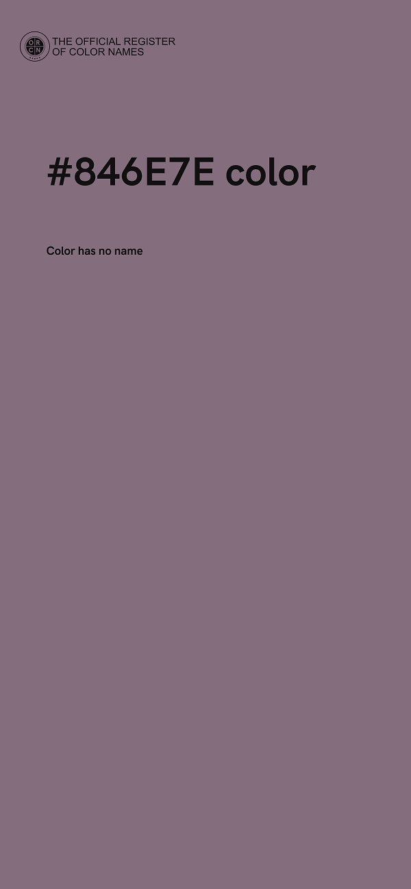 #846E7E color image