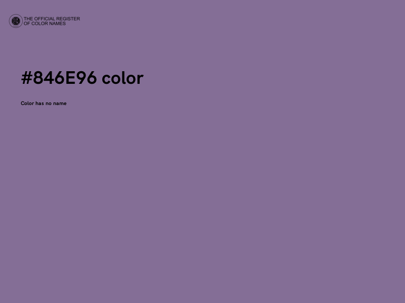 #846E96 color image