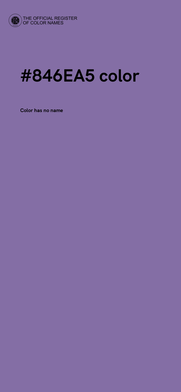 #846EA5 color image