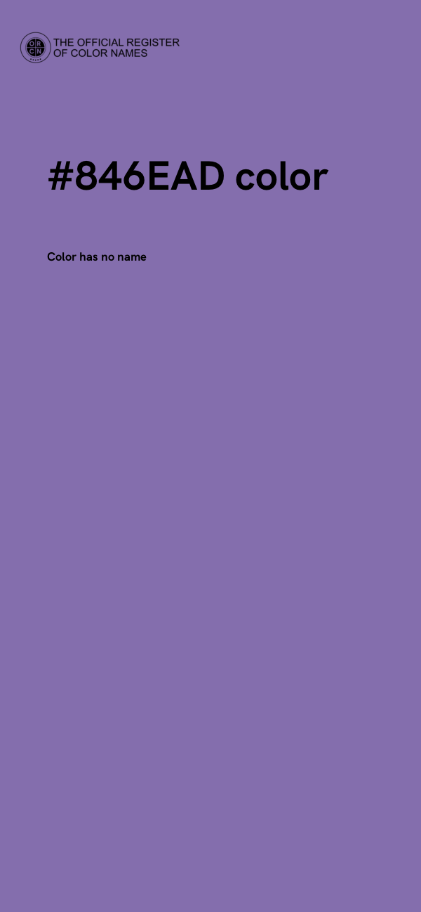 #846EAD color image