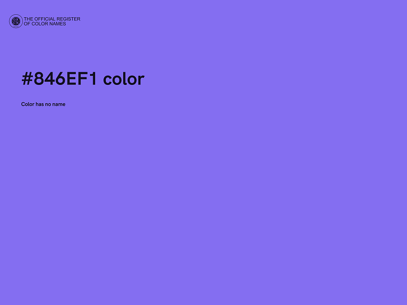 #846EF1 color image