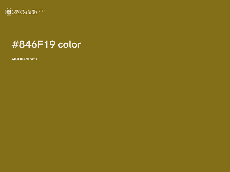 #846F19 color image
