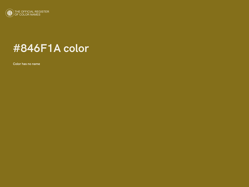 #846F1A color image