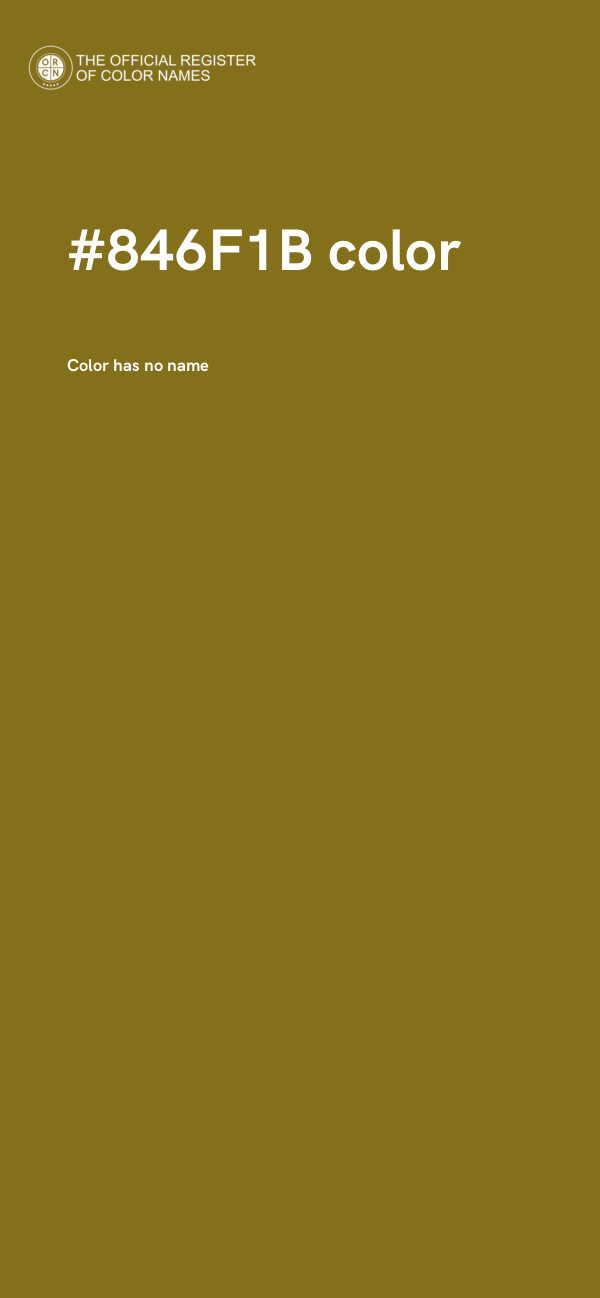 #846F1B color image