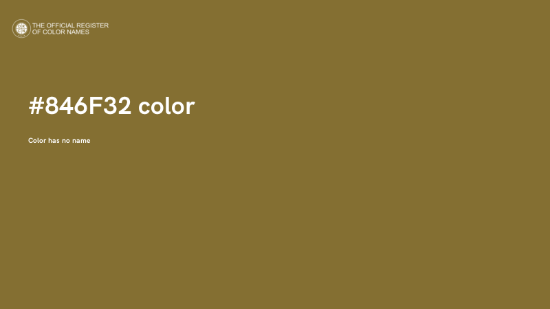 #846F32 color image
