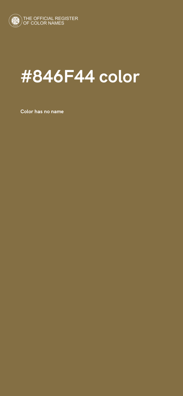 #846F44 color image