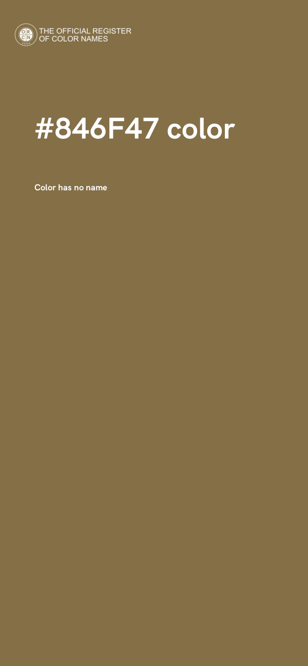 #846F47 color image
