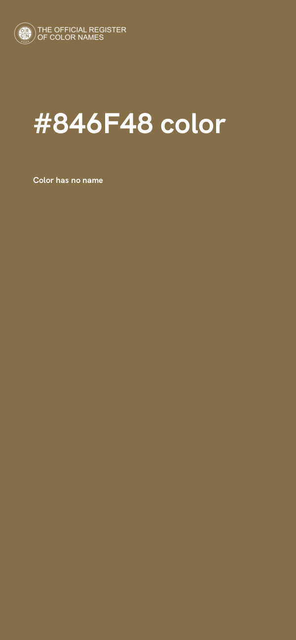 #846F48 color image