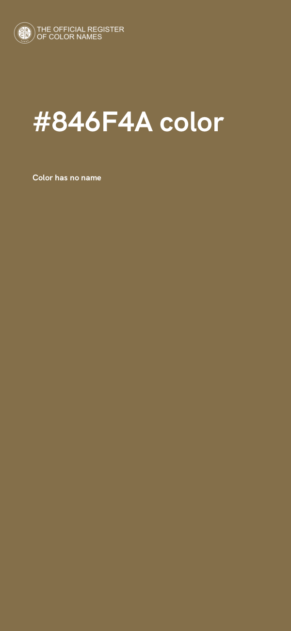 #846F4A color image