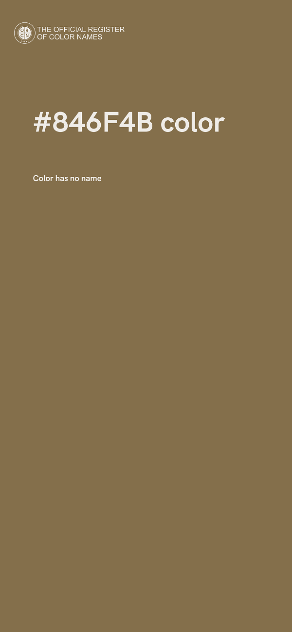 #846F4B color image