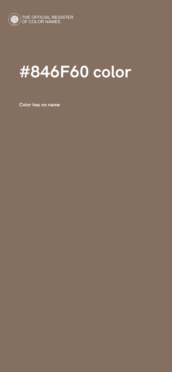 #846F60 color image